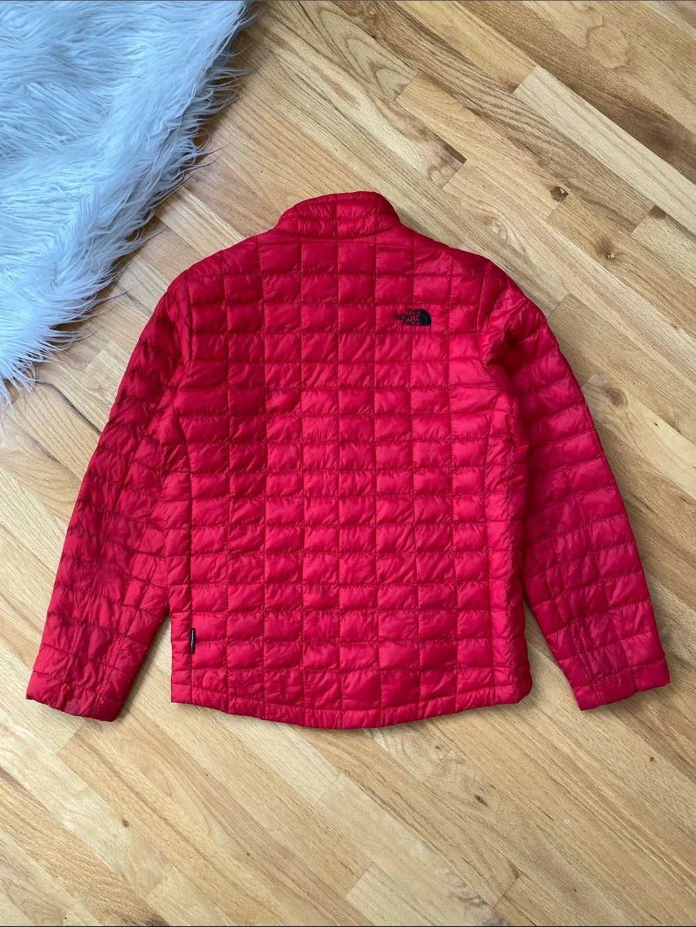 The North Face Kids Thermaball Red Quilted Puffer Jacket Size 14 & 16